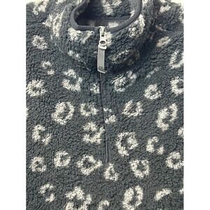 LIV Outdoor 1/4 Zip‎ Sherpa Jacket Women's XL Black/Gray